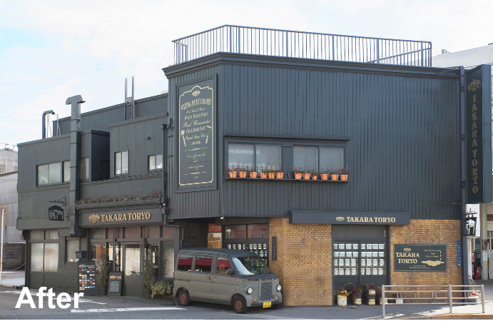 After:塗装による職場改善を行った後のタカラ塗料社屋